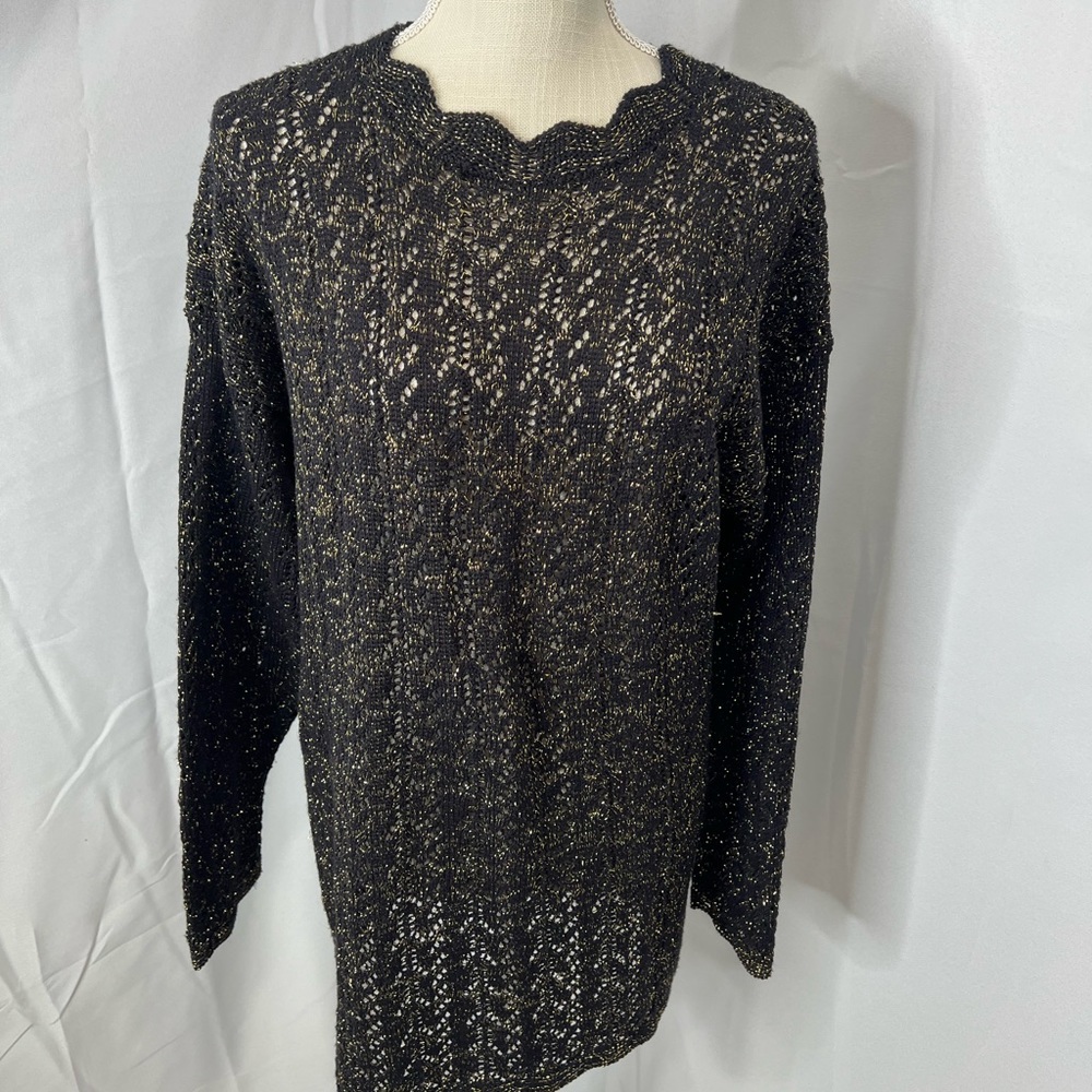 Vtg Nan Dorsey tunic sweater